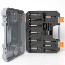 Load image into Gallery viewer, Precision Carbide Forstner Bit Set, 14 Pieces for Clean and Accurate Wood Holes