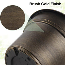 Load image into Gallery viewer, Stylish Resin Plant Pots 16-Inch with Drainage Holes - Dark Gold, Set of 4