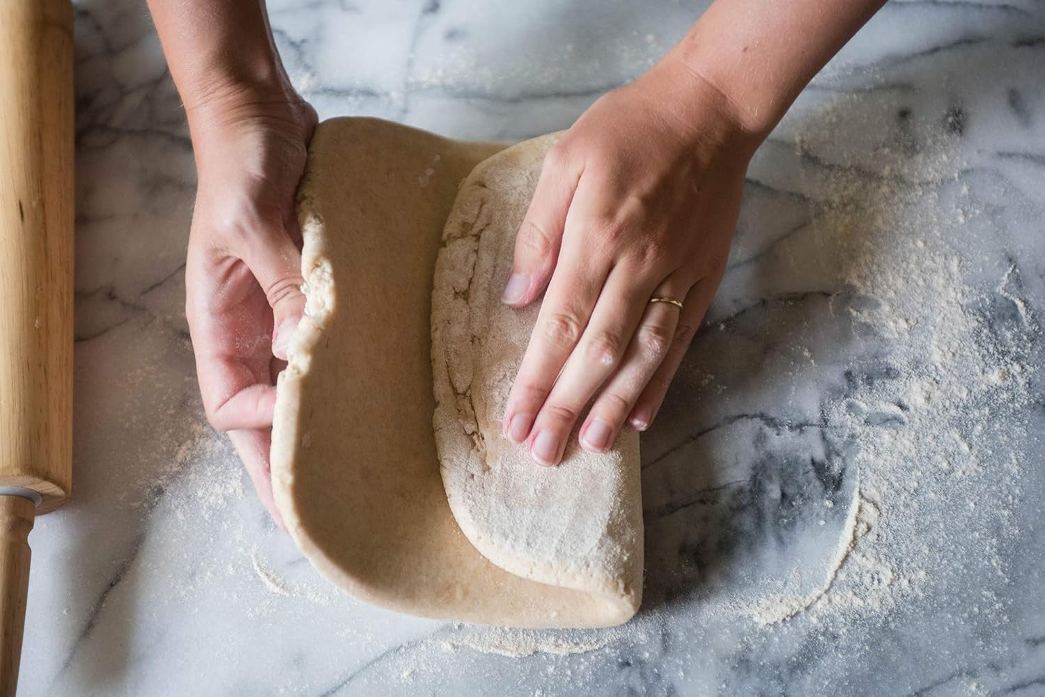 Elegant White Marble Pastry Board 16x20 - Ideal Baking Surface for Pastries