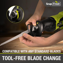 Load image into Gallery viewer, 20V Cordless Reciprocating Saw - 3000 SPM, Tool-Free &amp; LED Light for Precision