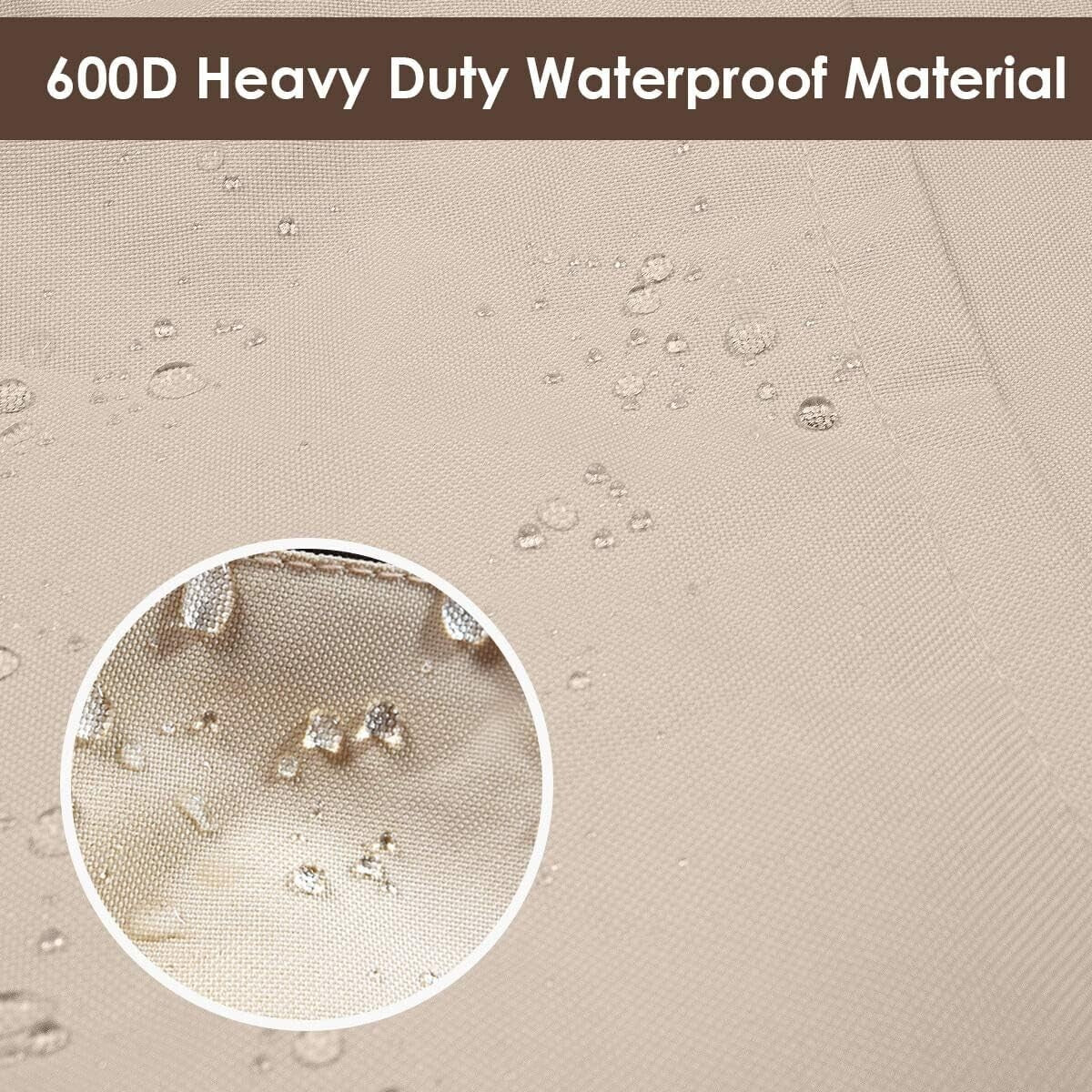 Durable and Stylish Round Patio Covers - Waterproof & UV Resistant, Fits 84" DIA