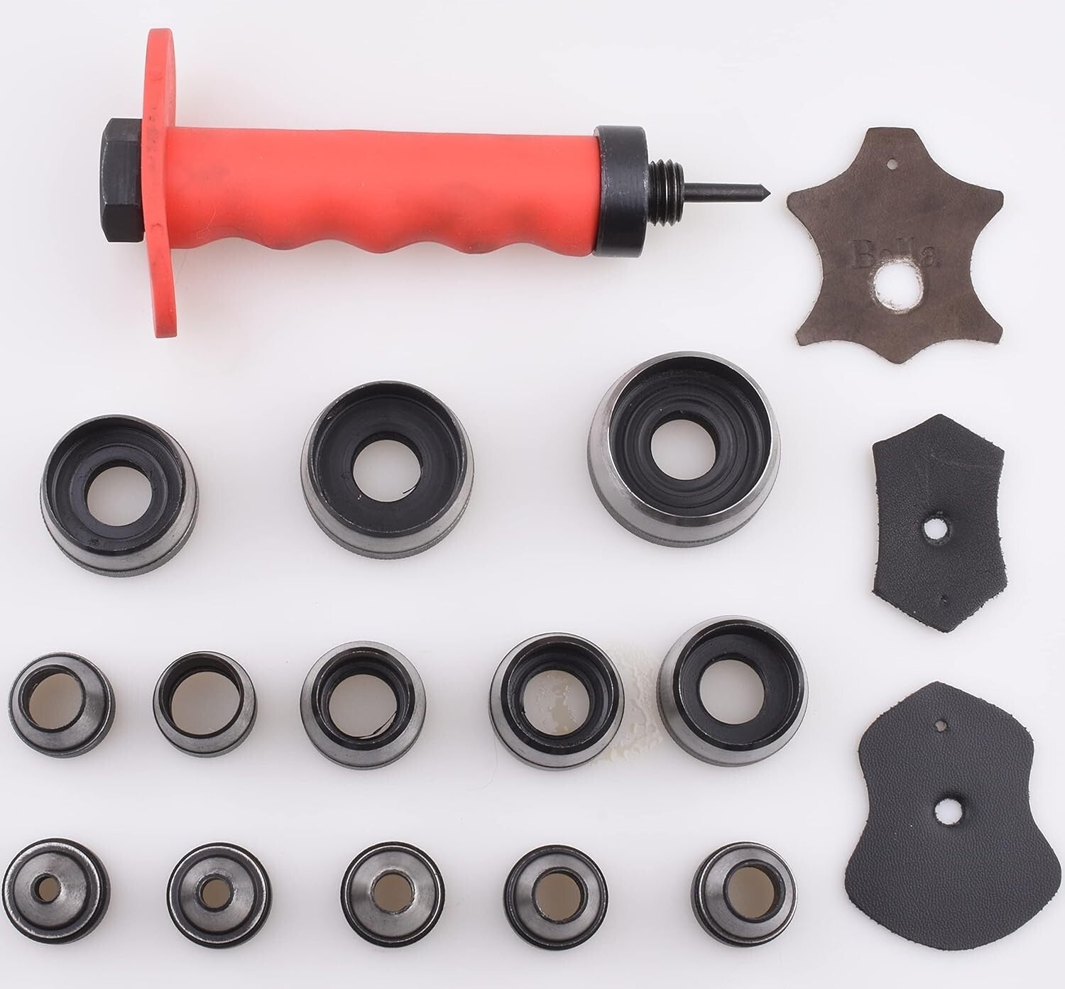 14-Piece Hollow Hole Punch Set – Precision Tool for Leather & Plastic Projects
