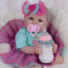 Load image into Gallery viewer, Handcrafted Reborn Baby Doll Girl - 18-Inch Soft Weighted Doll with Accessories