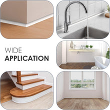 Load image into Gallery viewer, Flexible 158 Inch Rubber Peel and Stick Quarter Round Molding - Waterproof Trim