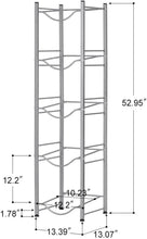 Load image into Gallery viewer, Rust-Resistant 5-Tier Water Bottle Holder with Detachable Design for Home/Office