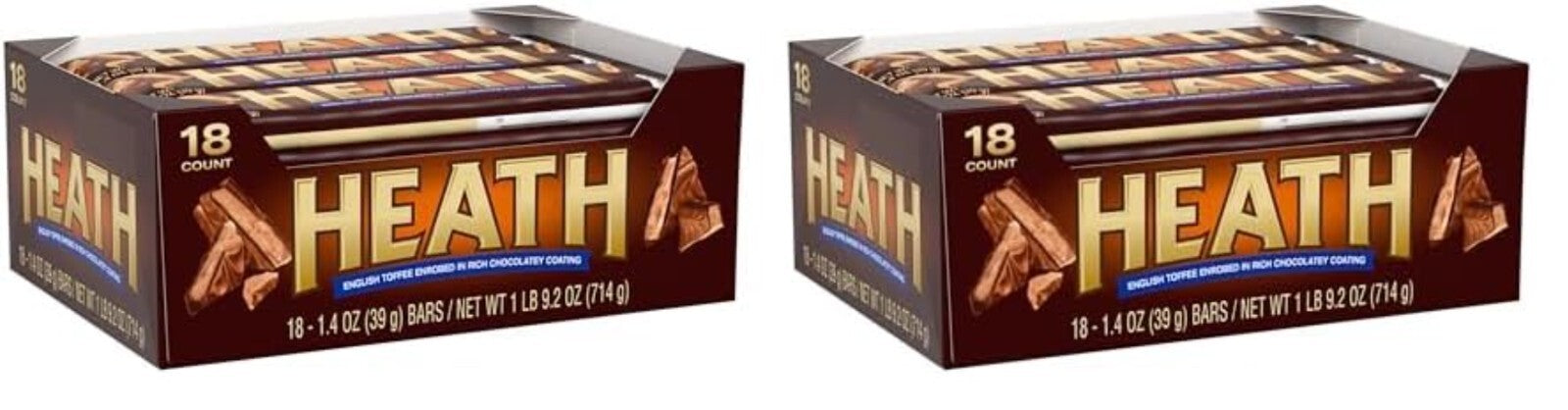 Chocolatey English Toffee Candy Bars, Gluten-Free, Perfect for Snacking Anytime