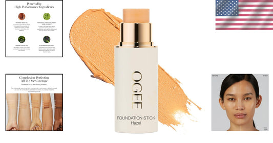 Sculpted Complexion Foundation Stick Hazel 2.00N - Organic, Full Coverage Makeup