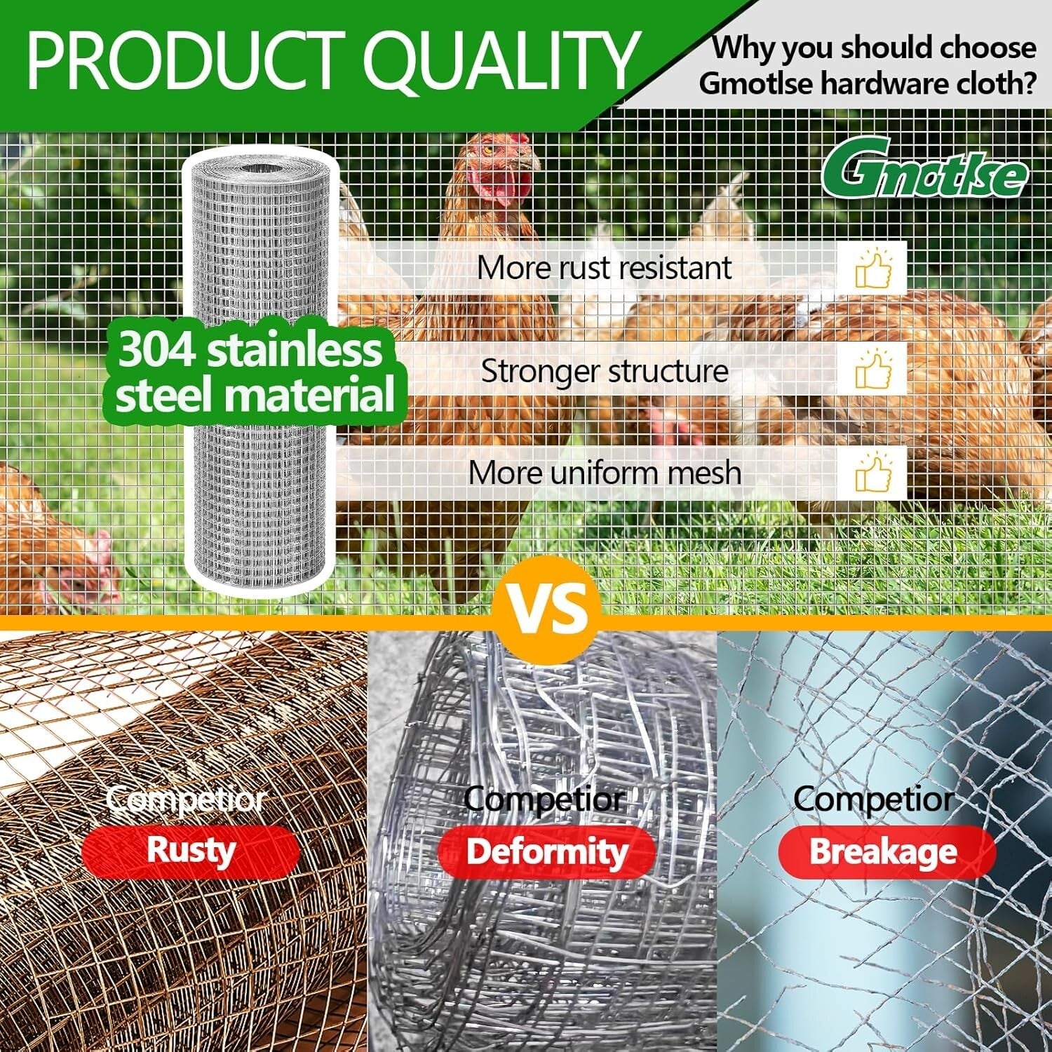 Flexible 304 Stainless Steel Wire Mesh - Essential for Garden and Home Projects