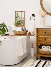 Load image into Gallery viewer, Rustic Water Hyacinth Baskets with Wooden Handles - Perfect for Any Room, 2-Pack