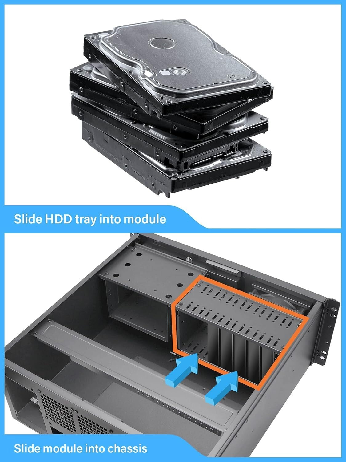 Advanced Rackmount Server Chassis - 7 Bays, Quiet Fans, Lockable Front Panel