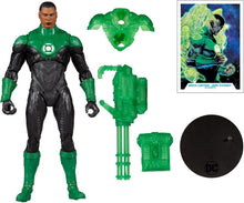 Load image into Gallery viewer, DC Multiverse John Stewart Green Lantern Action Figure with Collectible Art Card