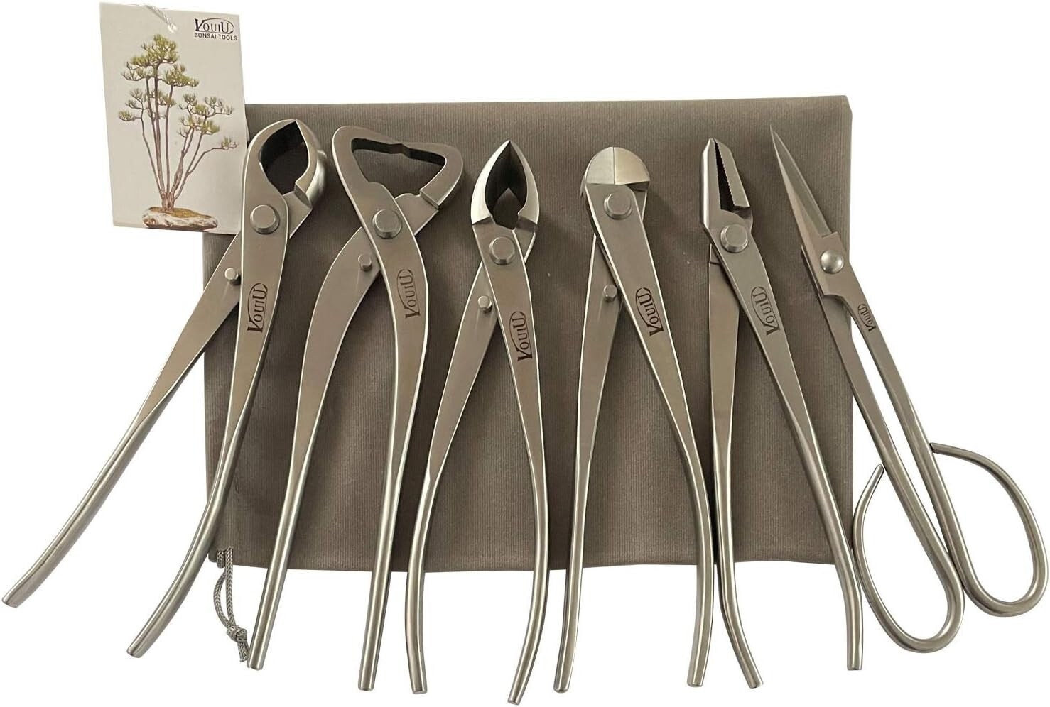 Durable Bonsai Tool Set: Knob Cutter, Trunk Splitter, & More in Stainless Steel