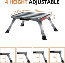 Load image into Gallery viewer, 19'' x 14.5'' RV Step Stool with Non-Slip Gripper Strips - Safe Access for All