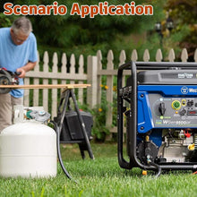 Load image into Gallery viewer, Versatile 15FT Dual-Stage Propane Regulator with High BTU Output – Zinc Alloy