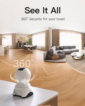 Load image into Gallery viewer, 360° Pet Dog and Baby Monitor Cameras - 2-Pack with Night Vision and App Control