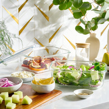 Load image into Gallery viewer, Stackable 40-Piece Glass Containers with Airtight Lids for Kitchen Organization