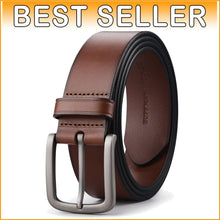 Load image into Gallery viewer, Handmade 1.5" Men's Top-Grain Leather Belt - Perfect Fit for Every Occasion