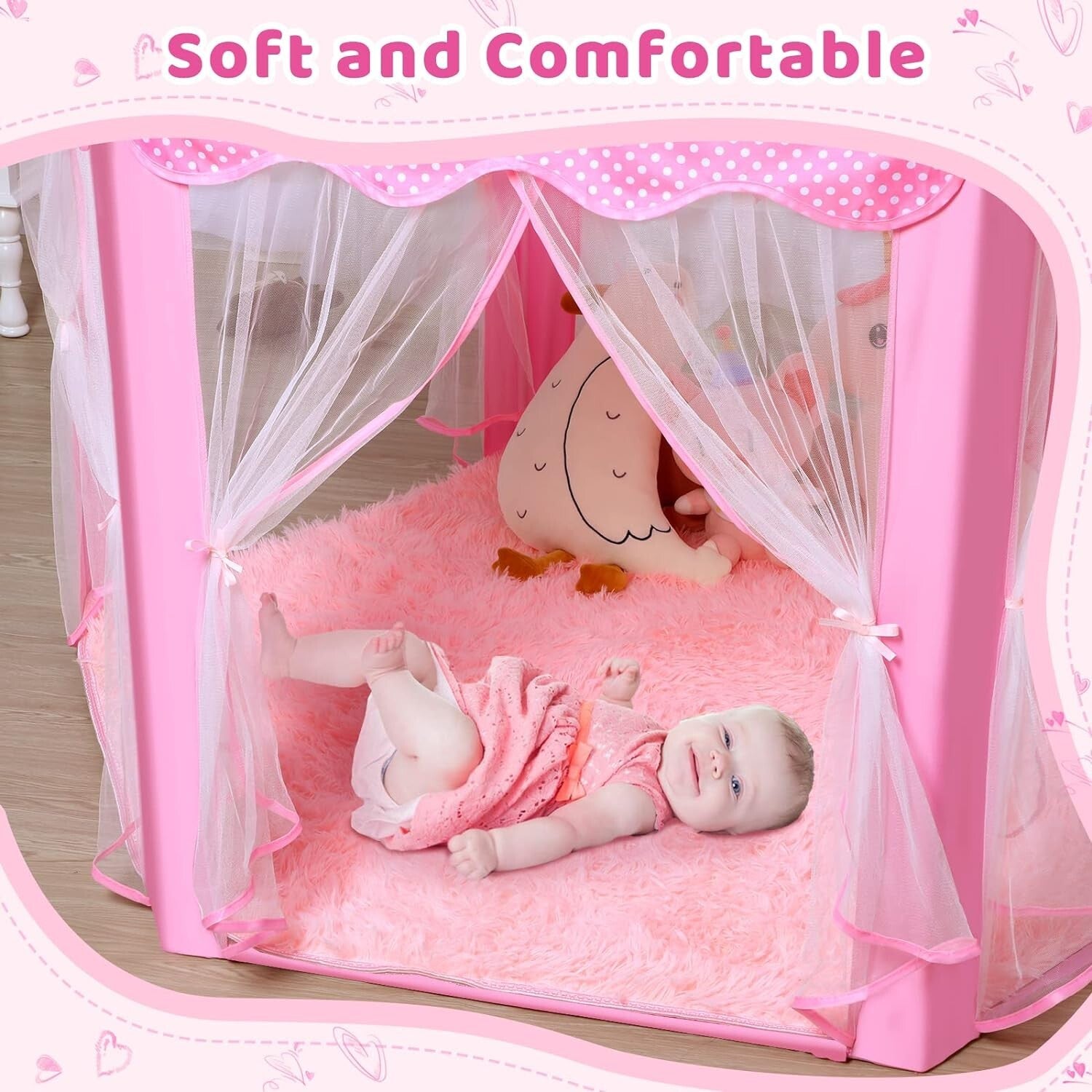 Enchanting Princess Play Tent with Star Lights - Perfect Kids Castle Adventure