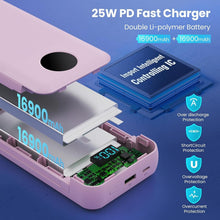 Load image into Gallery viewer, 33800mAh Portable Charger with Built-in Cables &amp; 25W Fast Charging Power Bank