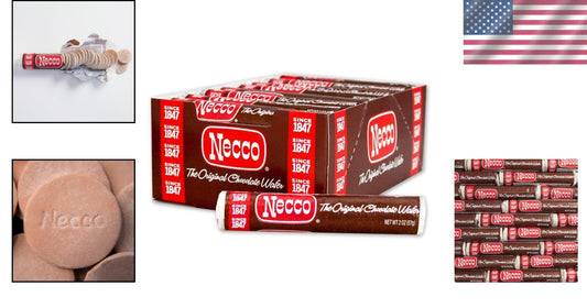 Classic Chocolate Wafer Rolls - 24 Individually Wrapped for Halloween Parties