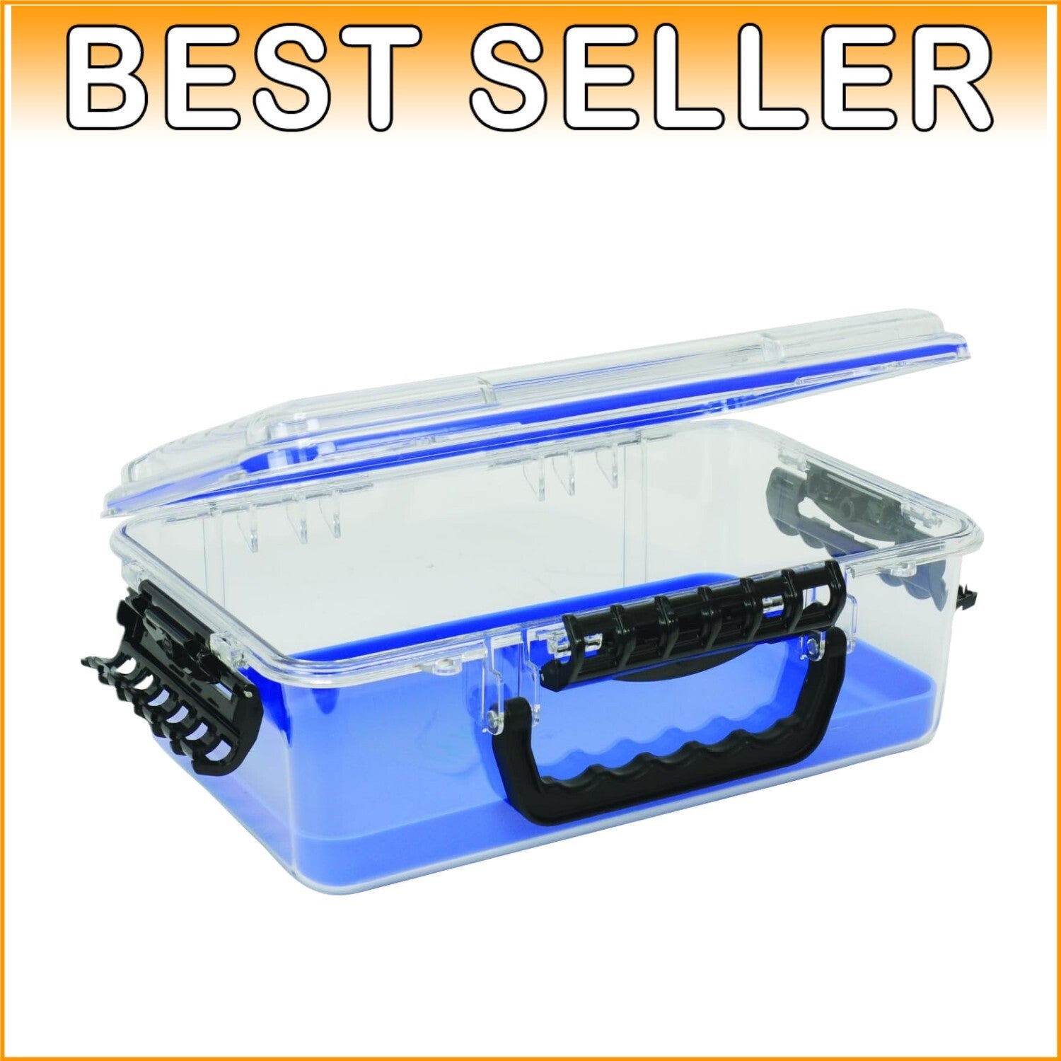 Compact Waterproof Dry Box with Secure Latches - Ideal for Fishing & Camping