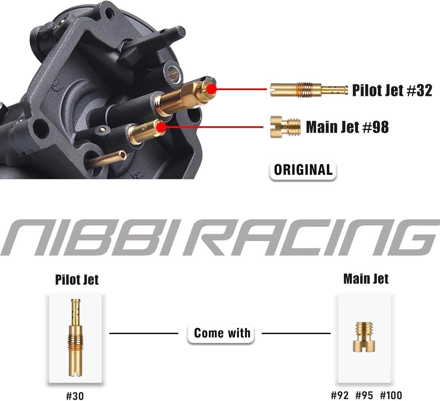 Durable 19mm PE Carburetor with Tuning Flexibility for 100cc-125cc Bikes