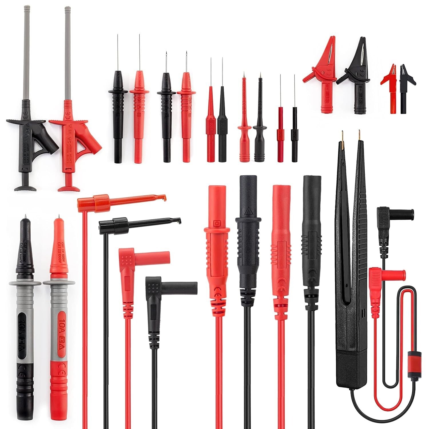 Comprehensive 23PCS Multimeter Kit with Replaceable Probes & Alligator Clips