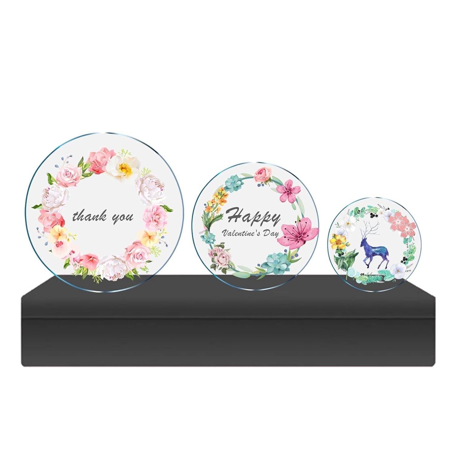 Durable 1/8" Thick Clear Acrylic Discs - 22 Inch for Tabletops and Backdrops