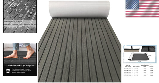 Durable Self-Adhesive EVA Marine Mat - Customizable Non-Slip Boat Flooring