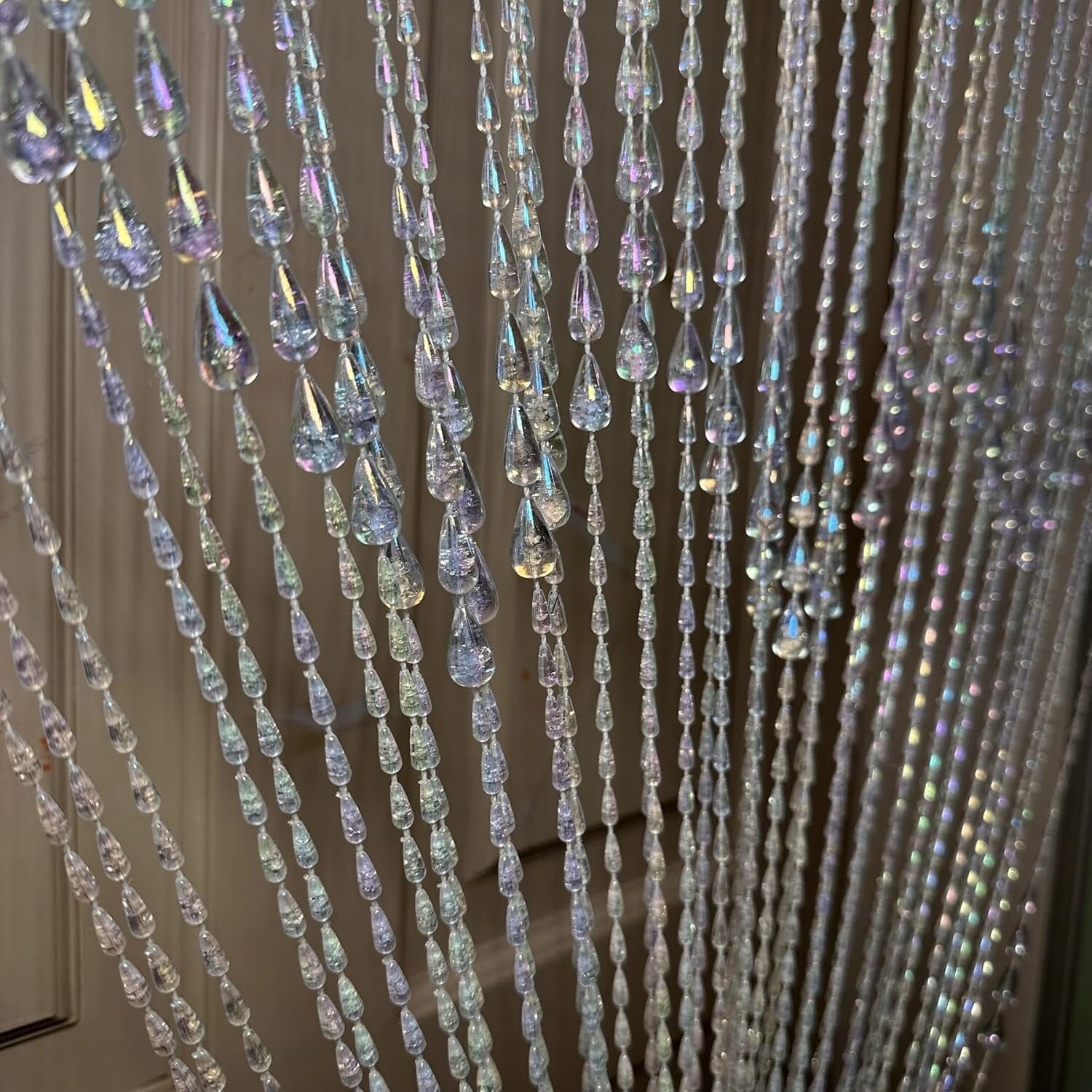 Adjustable 3FT x 6FT Beaded String Curtain – Charming Home Decoration