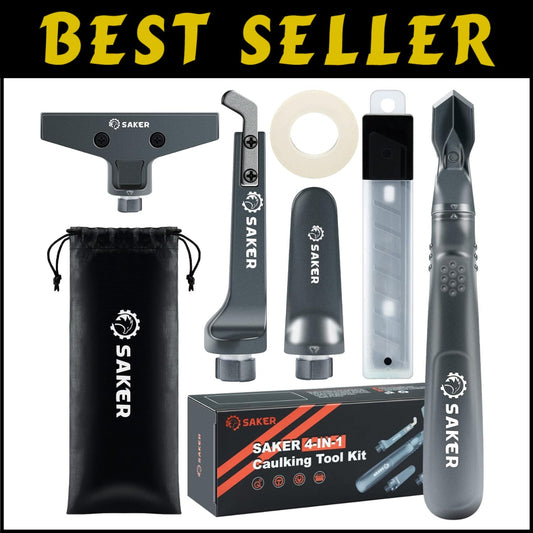 Efficient 4 in 1 Caulk Remover Kit - Ideal for Home and Bathroom Projects