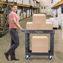Load image into Gallery viewer, Multi-Purpose Utility Cart 34x17 In - Rust &amp; Water Resistant with Locking Wheels