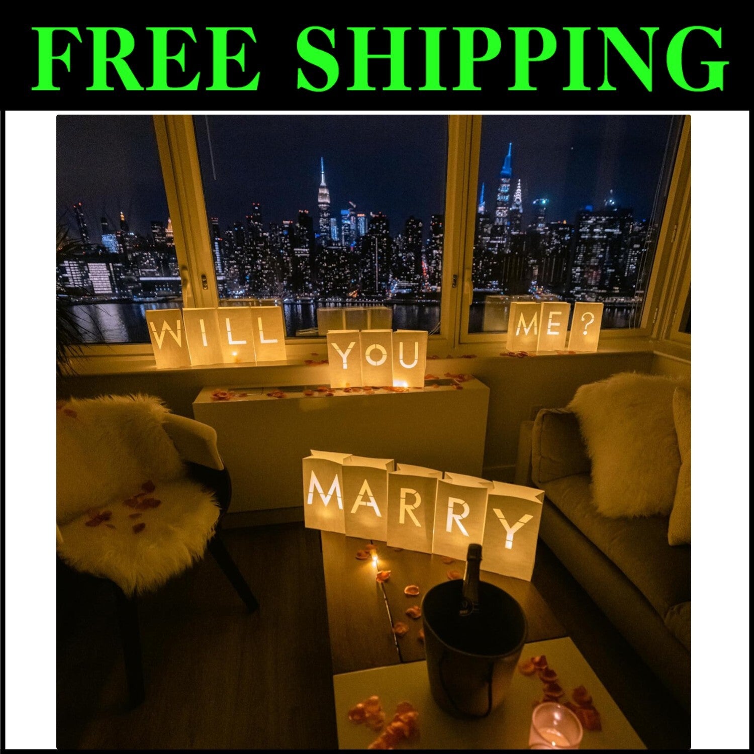 Transform Your Engagement Night - Luminary Bags with LED Lights for Proposals