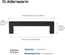 Load image into Gallery viewer, Premium 30-Pack 5in Black Drawer Pulls – Ideal for Kitchen and Bathroom Cabinets