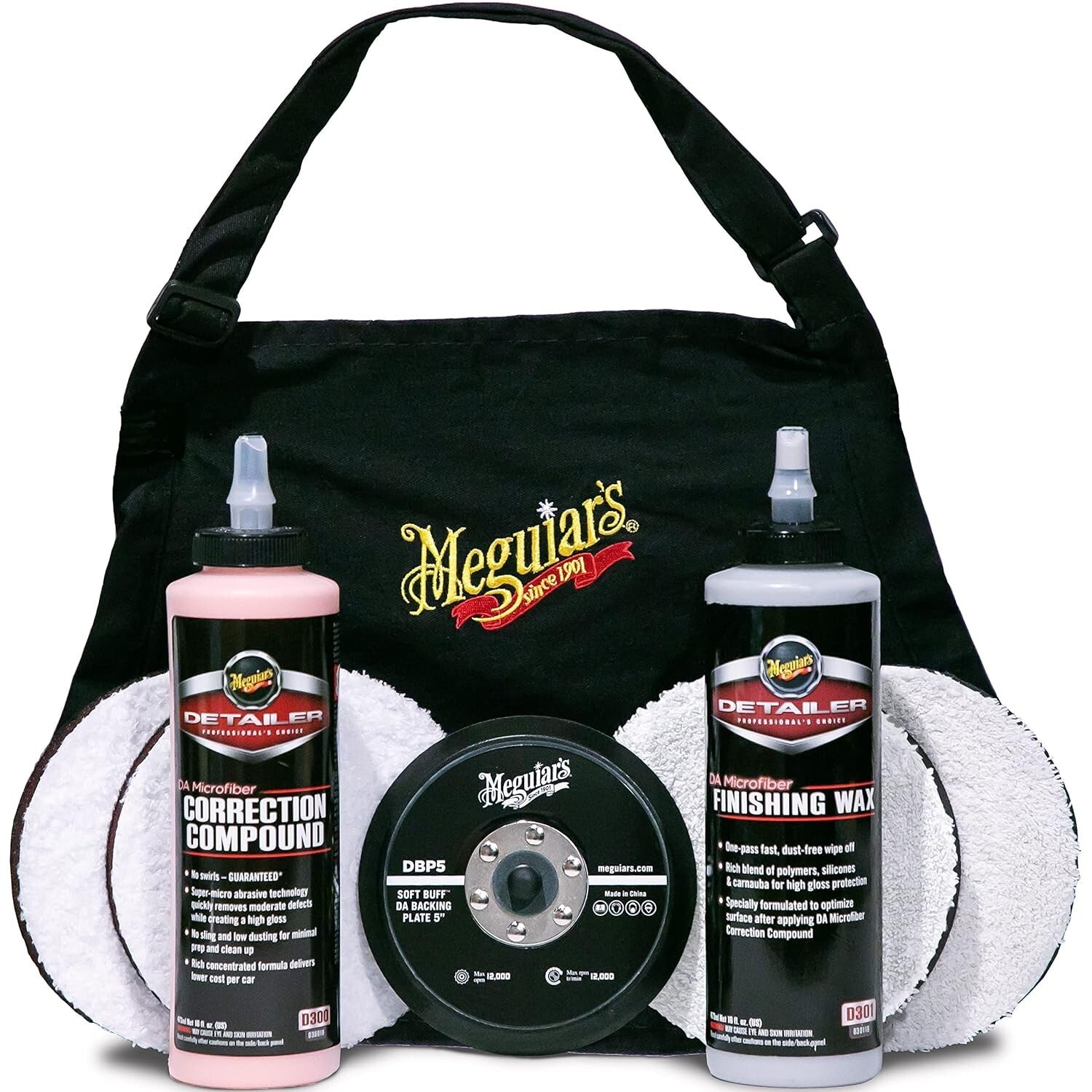 All-in-One 5-Inch Paint Correction Kit: Cutting Discs, Compound & Finishing Wax