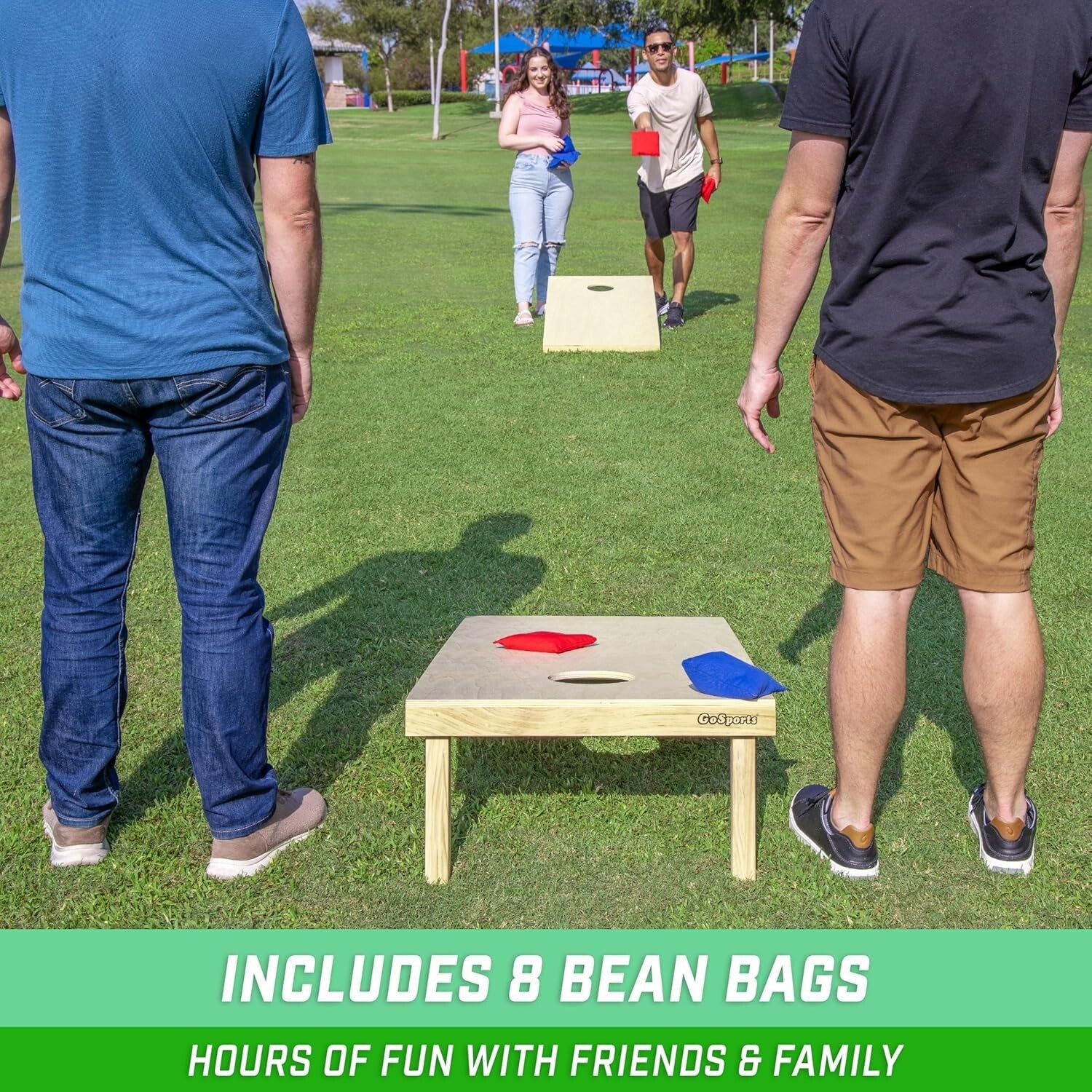 Authentic Regulation Cornhole Game Boards - Solid Wood with All-Weather Bags