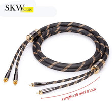 Load image into Gallery viewer, Resistant 2RCA Male to Male Braided Audio Cable - 1.5M Length Quality Assured
