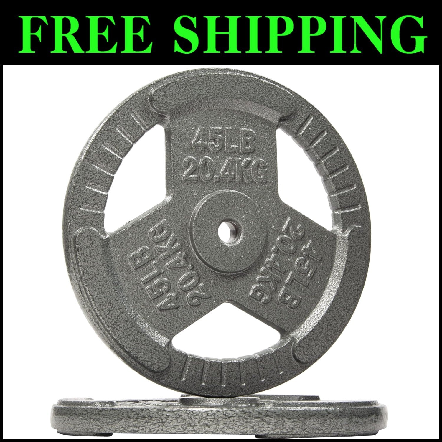 Durable Cast Iron Weight Plates for Strength Training - Olympic/Standard Sizes