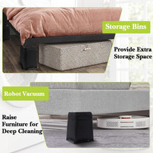 Load image into Gallery viewer, Sturdy Bed Risers 8 Inch Heavy Duty – Ideal Lift for Furniture &amp; Storage Space