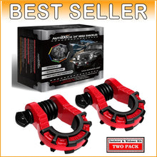 Load image into Gallery viewer, Mega D Ring Shackles 3/4" 68,000lb Break Strength for Reliable Off-Road Recovery