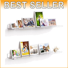 Load image into Gallery viewer, Invisible Wall Shelves for Kids &amp; Adults - 35.5x5.5 Floating Storage Solution