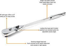 Load image into Gallery viewer, 84 Tooth Teardrop Ratchet with Locking Flex Head - Professional Quality Tool