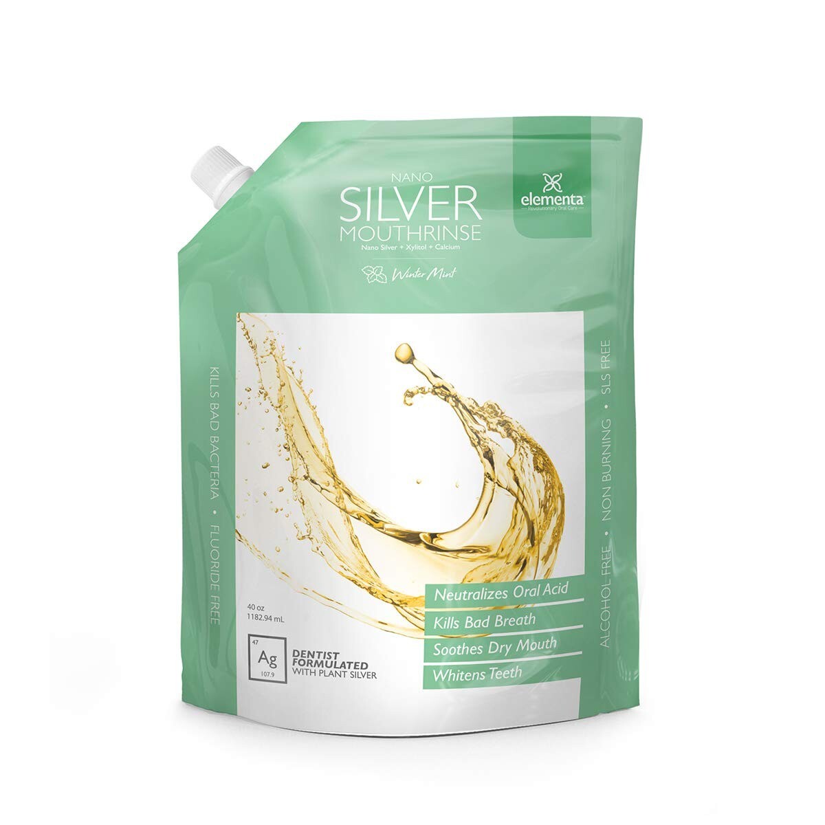 Xylitol & Nano Silver Mouthwash Refill Pack | Enamel Strengthening and Cleansing