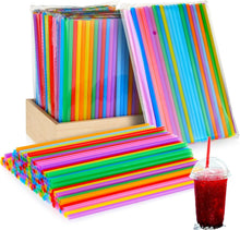Load image into Gallery viewer, 3000 Pcs Colorful Long Disposable Straws - Perfect for Indoor and Outdoor Events