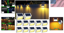 Load image into Gallery viewer, Warm Light Solar Garden Lights - 12-Pack Waterproof for Safe Outdoor Lighting