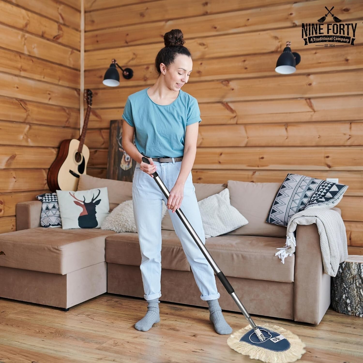 Versatile Heavy-Duty Dust Mop - Ideal for Hardwood Floors & Commercial Use