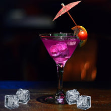 Load image into Gallery viewer, Glow-in-the-Dark Pink LED Ice Cubes - Perfect for Weddings and Celebrations