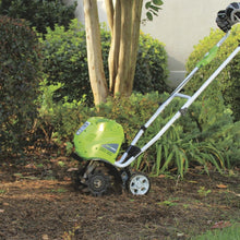 Load image into Gallery viewer, Powerful 40V Electric Tiller with Adjustable Width - Eco-Friendly Gardening Tool