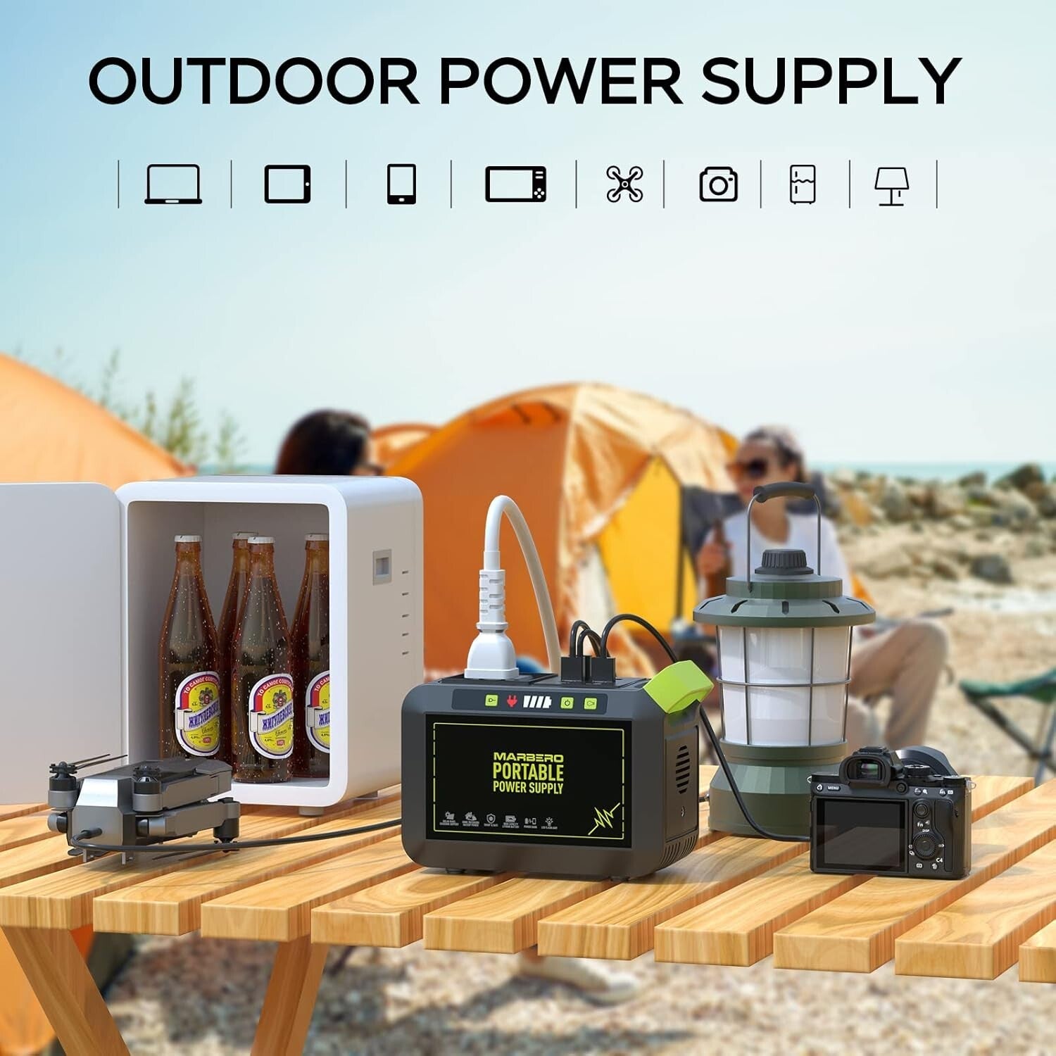 88Wh Portable Power Station with 120W Output - Ideal for Camping & Emergencies