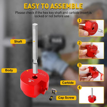Load image into Gallery viewer, Compact 9-Piece Pipe Reamer Kit with 0.5-4 Inch Size Range and Carrying Case